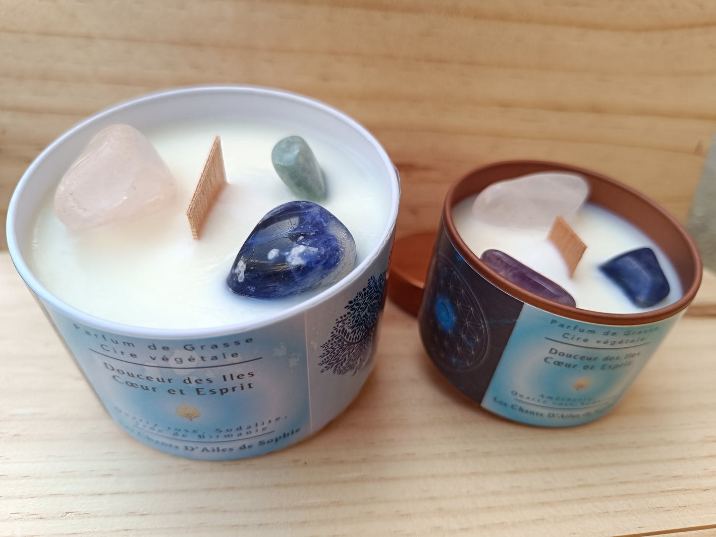 Bougie Vibratoire – Cœur & Esprit 💖✨