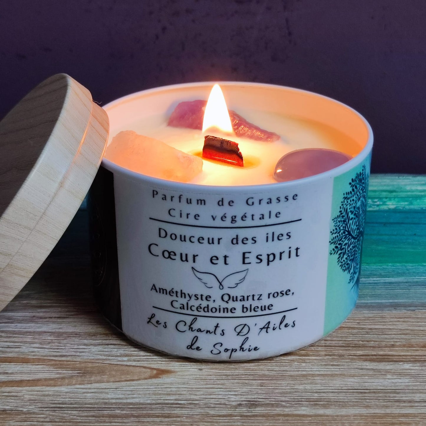 Bougie Vibratoire – Cœur & Esprit 💖✨