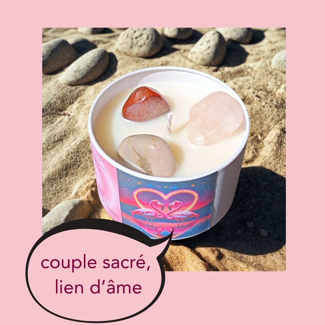 Bougie vibratoire - Amour Sacré 💖