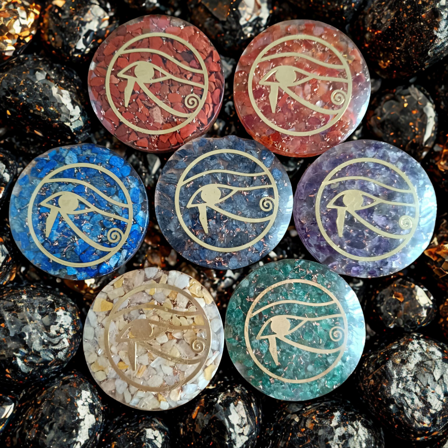 ✨ Orgonite – Œil d’Horus