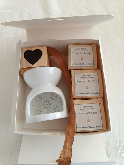 Coffret Étoile – Fondants parfumés & brûleur céleste ✨